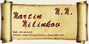 Martin Milinkov vizit kartica